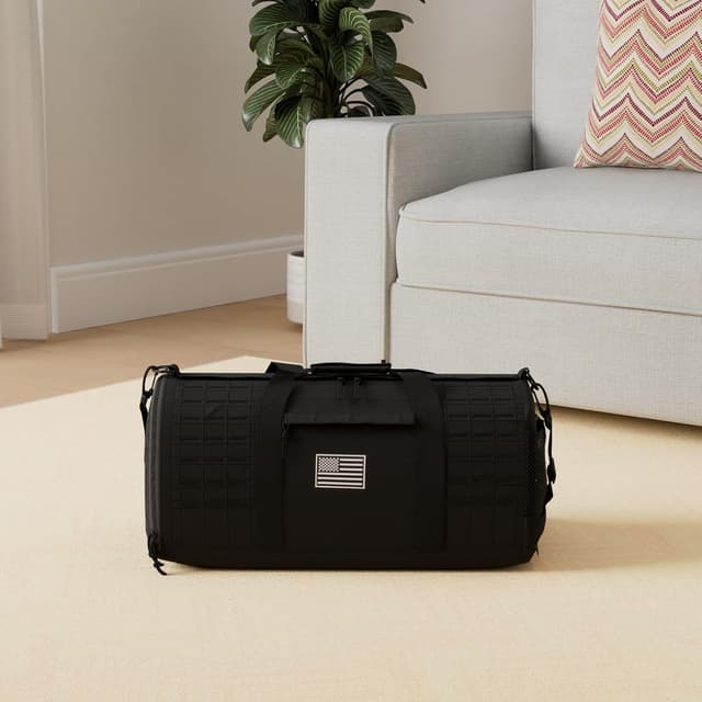 Detalle 2 de Sac de sport tactique QT&QY 40L avec compartiment chaussures et conception type Molle