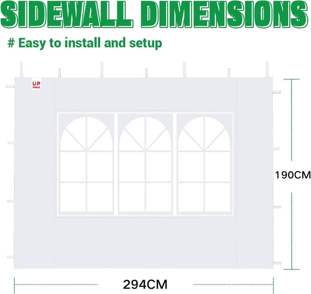Thumbnail 1 de Acepic 2 Carpas Laterales para Cenador 3x3 m