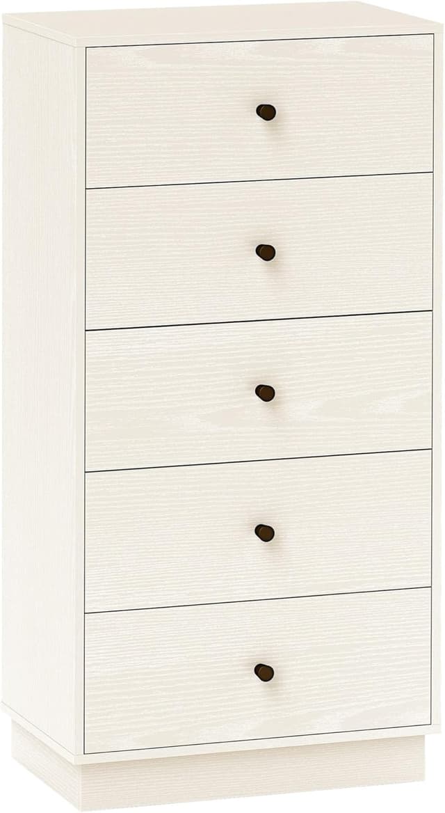 Detalle de HOMCOM commode 5 tiroirs 47 x 29 x 95 cm