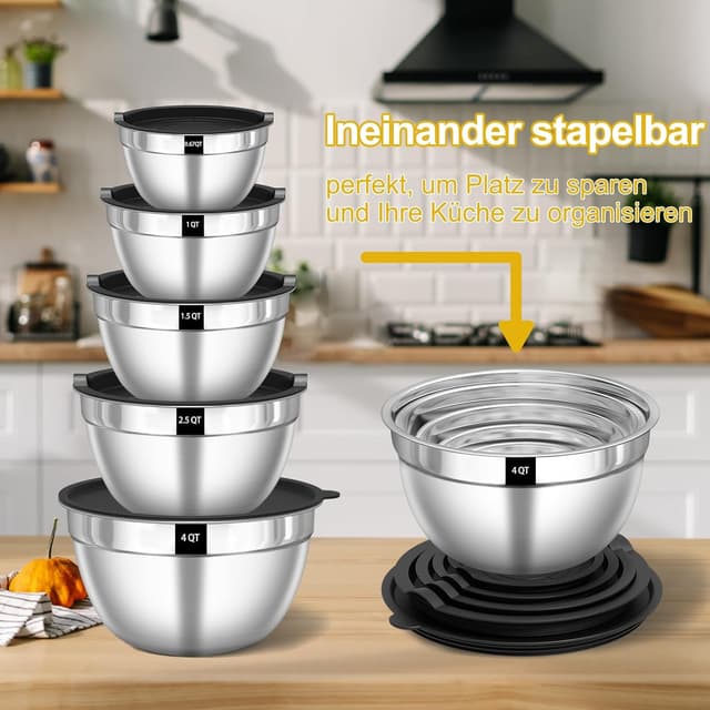 Thumbnail 4 de Terlulu Rührschüssel Set 5er 4,5L