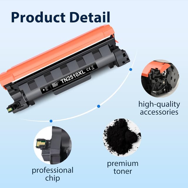 Detalle 2 de myCartridge TN2510XL Toner Noir 3000 pages