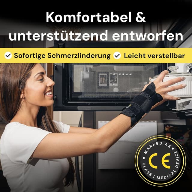 Detalle de BraceUP Handgelenkstütze für links, S/M