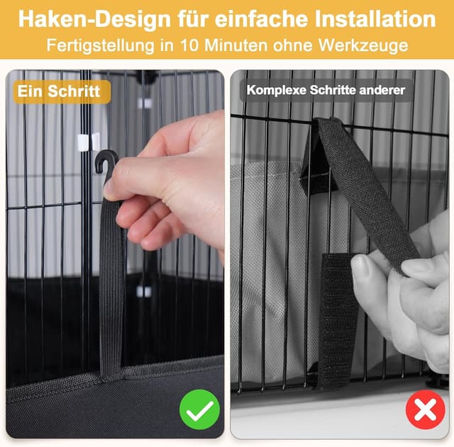 Thumbnail 6 de Aystkniet Kleintiergehege 122x60x40 cm