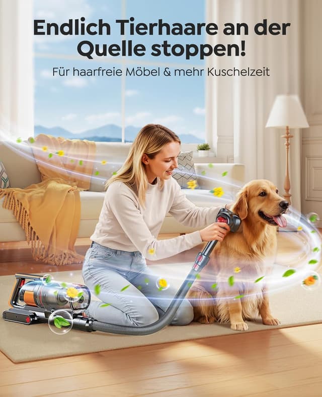 Detalle 2 de Fieety Akku Staubsauger 65 Min 🧹