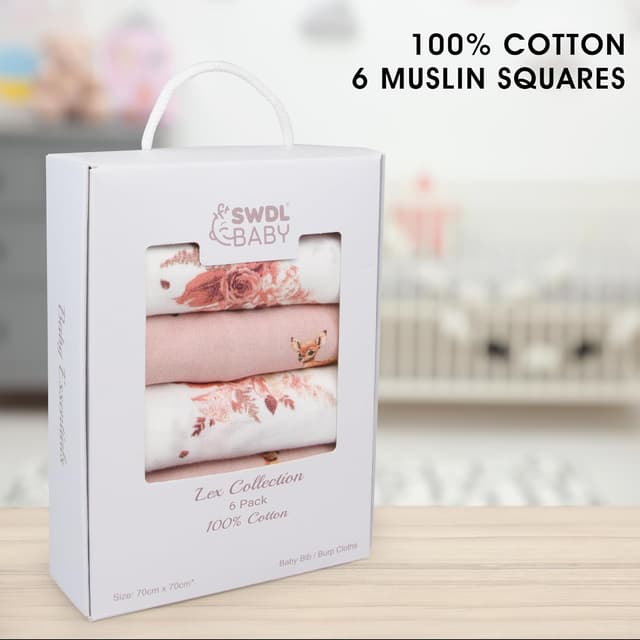 Thumbnail 4 de Lex Collection Large Muslin Cloths 70 x 70 cm 🧣