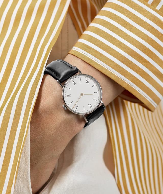 Thumbnail 4 de BINLUN Leder Silikon Uhrenarmband 22mm