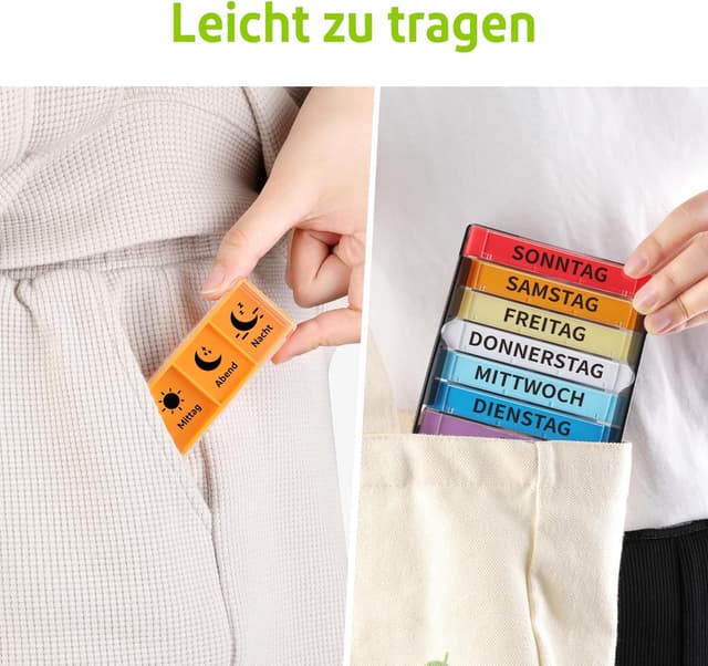 Thumbnail 6 de Opret Tablettenbox 7 Tage Tablettendose Wochenbox đ