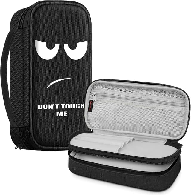 Detalle de FINPAC Federmäppchen Pencil Case mit großer Kapazität (bis zu 50 Stifte / 100 Bleistifte) – Organisation für Schule & Büro