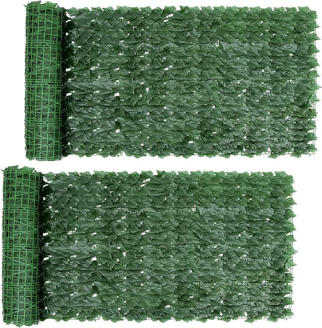Detalle de FUOBECIE Artificial Ivy Fence Screen 1 x 3m