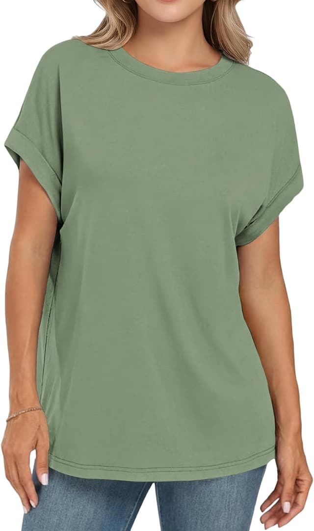 Detalle 2 de Cuptacc Oversize T-Shirt Damen Rundhals