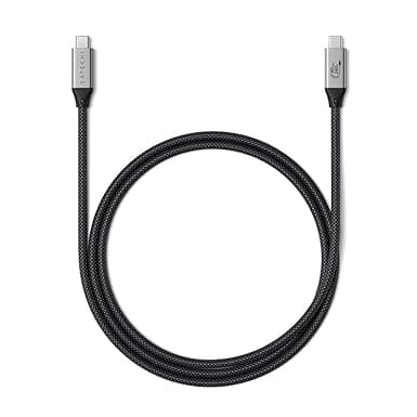 Detalle de SATECHI Cable USB4 Pro: Carga 240W, 8K/60Hz, 120 cm ⚡