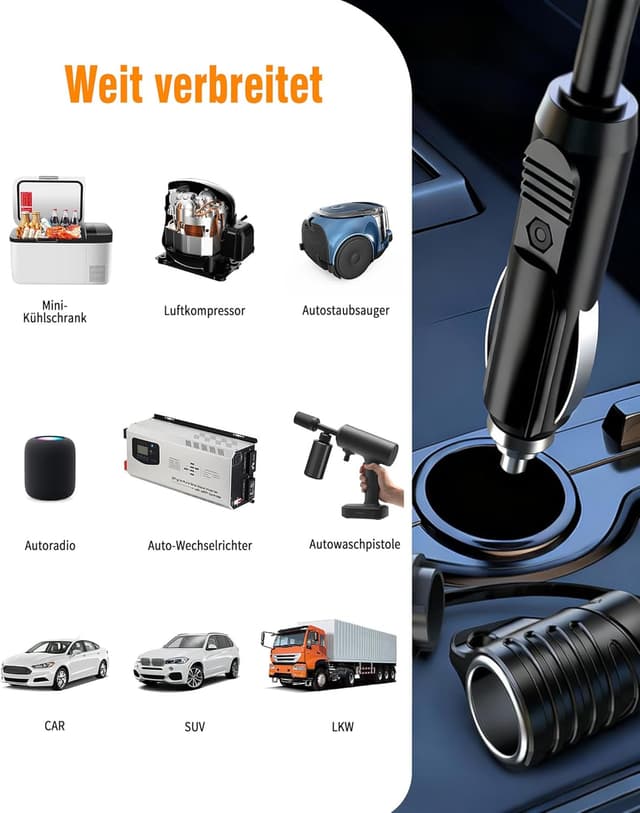 Thumbnail 5 de Rallonge allume‑cigare 5m pour voiture