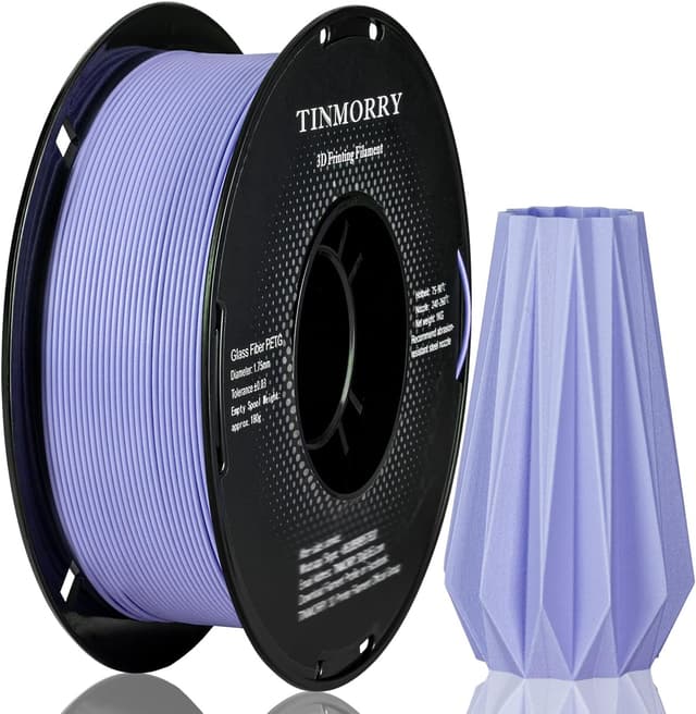 Detalle 2 de TINMORRY Glasfaser-PETG Filament 1,75 mm (PETG GF) – 1 kg Spule, eisblau