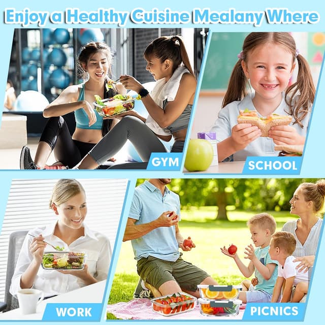 Thumbnail 5 de VERONES 36 OZ Meal Prep Containers 🍱