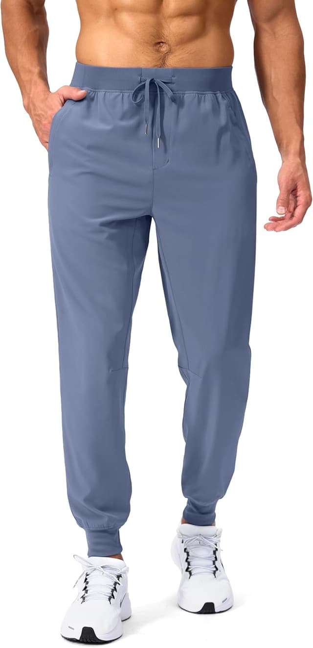 Thumbnail 4 de Pudolla Men's Lightweight Zipper Pocket Joggers