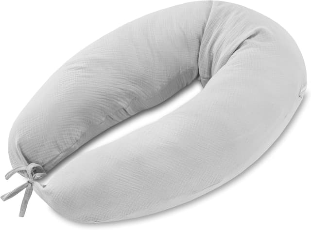 Detalle de Totsy Baby Coussin pour dormir sur le côté 190 cm en forme de C avec housse lavable