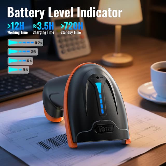 Thumbnail 1 de Tera D5100 Barcode-Scanner 1D/2D Wireless 100 m