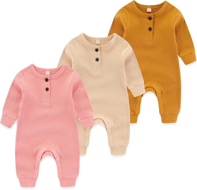 Imagen de MAMIMAKA Newborn Romper Pack of 3 en OfertitasTOP