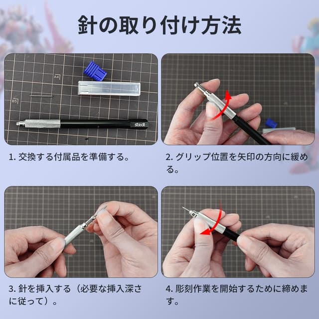 Detalle 2 de stedi Spilla in acciaio al tungsteno