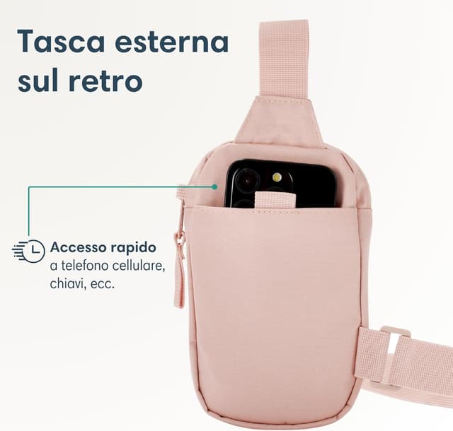 Thumbnail 6 de LARKSON Nils borsa a tracolla monospalla antifurto idrorepellente (0,5 L) con tasca per cellulare