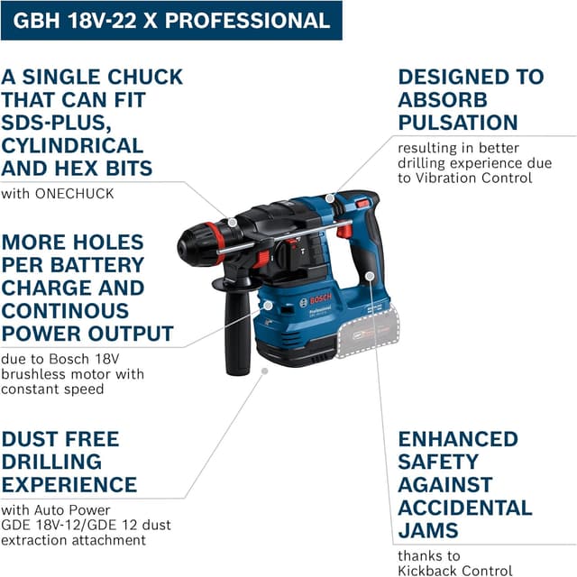Thumbnail 1 de Bosch Professional GBH 18V-22 X perforateur sans-fil đź›