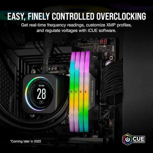 Detalle 1 de Corsair Vengeance RGB DDR5 16GB 5200MHz