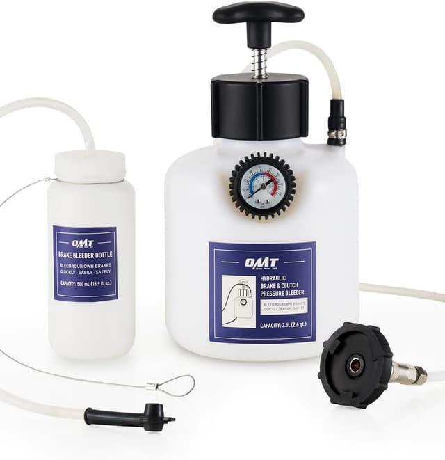 Detalle de Orion Motor Tech Pressure Bleeder 2.5L Set with 49.5mm Adapter (Manual Brake Bleeder)