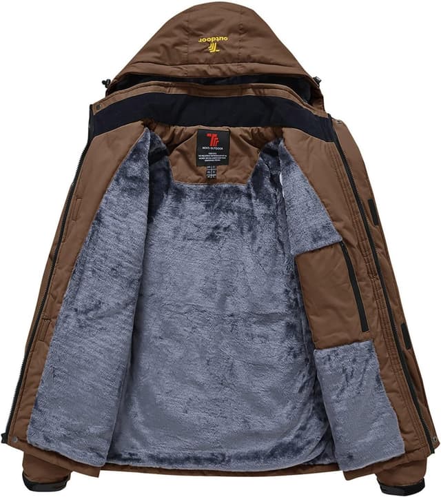 Detalle 2 de Rdruko Skijacke Herren, warme Winterjacke für den Schnee