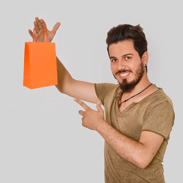 Thumbnail 4 de Kraft Paper Party Bags 30-Pack with Handles