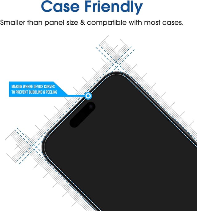 Detalle de amFilm OneTouch 2+2 Pack tempered glass & camera lens protector for iPhone 16 Pro 6.3