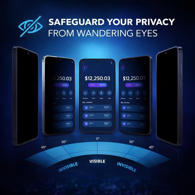 Detalle de Deppa Lot de 2 anti-espion pour Samsung S26 (6,3”) – Verre trempé avec kit de pose facile