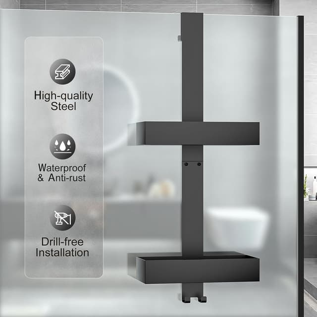 Thumbnail 1 de Diwoker Mensola Doccia 2 livelli per vetro