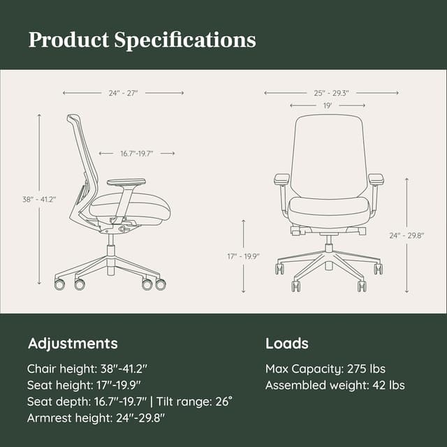Detalle 2 de Branch Ergonomic Chair Pro mesh chair