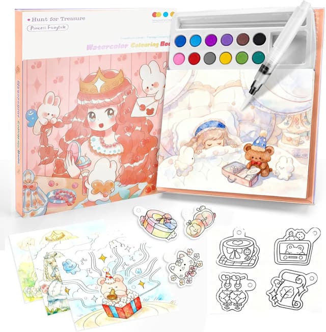 Thumbnail 6 de Ybzegrd Water Colouring Book 12-colour Paint Set 🎨