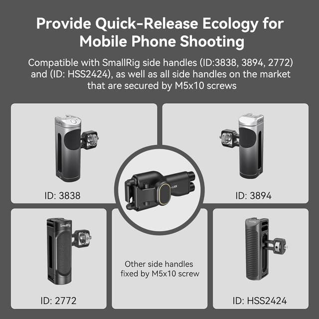 Thumbnail 3 de SmallRig Schnellwechseladapter Seitengriff