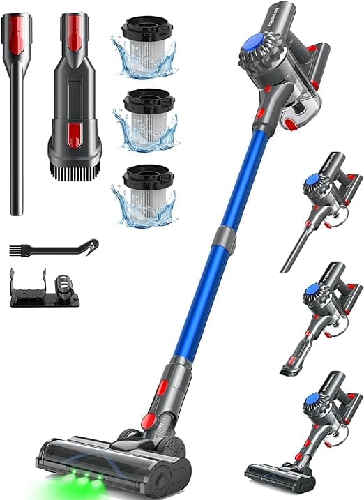 Detalle de Ivormentico Aspiradora sin Cable 40KPA, 50Mins, Potente y Versátil 🧹