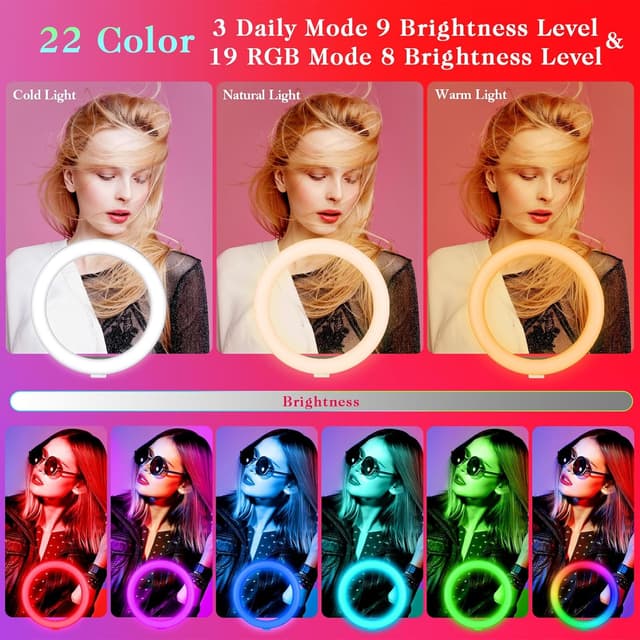 Thumbnail 1 de Ring Light with Tripod Stand 182 cm