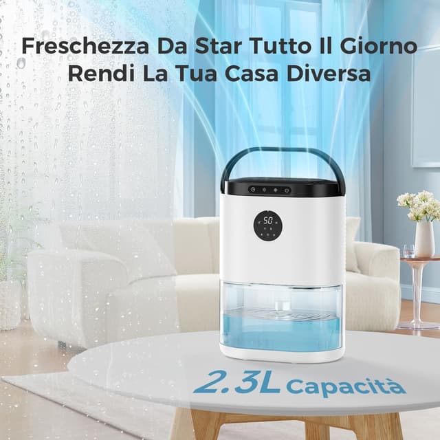 Detalle 2 de CONOPUPlus Deumidificatore 2300 ml con display, timer 48H e sensore igrometro