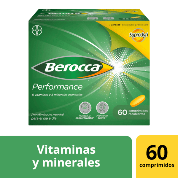 Detalle de Berocca Performance 3x60 para rendimiento