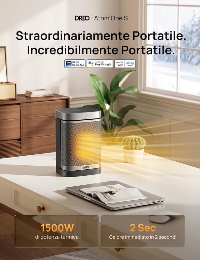 Detalle 2 de Dreo Riscaldatore intelligente per ambiente 70°