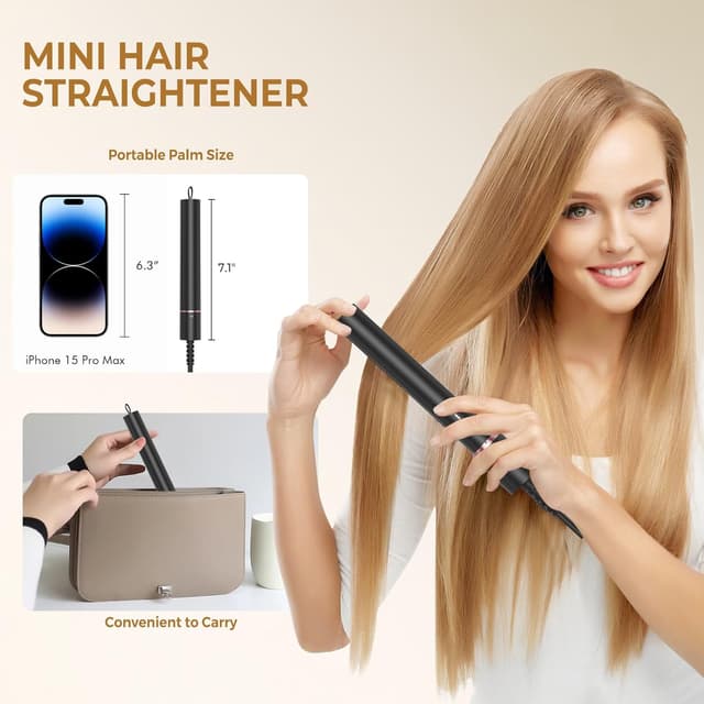 Thumbnail 3 de Mini Glätteisen 2‑in‑1 200°C für Reise