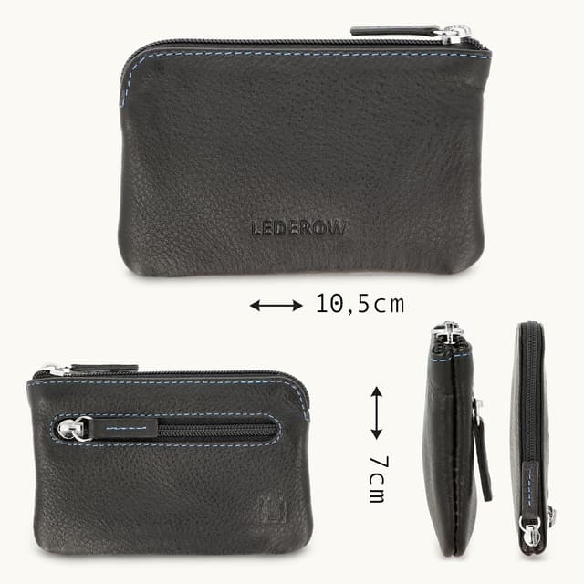 Detalle 2 de LEDEROW Schlüsseltasche aus Leder mit 2 Fächern