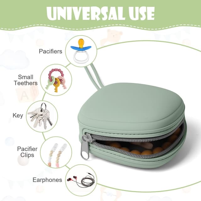 Thumbnail 2 de Aolso Schnullerbox Grün Quadrat