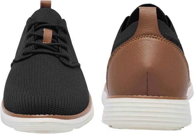 Detalle de SHULOOK Herren atmungsaktive gestrickte Sneaker-Schuhe mit Schnürung (Memory-Foam-Einlegesohle)