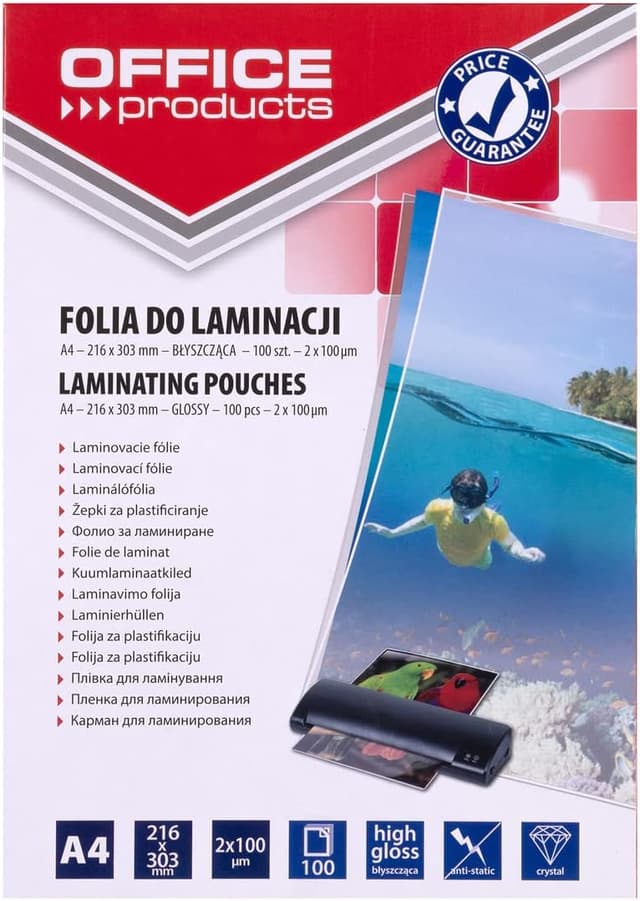 Thumbnail 4 de OFFICE PRODUCTS 20325225-90 Laminierfolie A5 100 µm