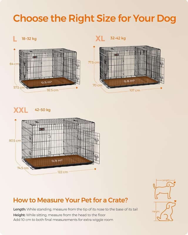 Thumbnail 3 de Feandrea PPD36BK cage 92,5 x 57,5 x 64 cm