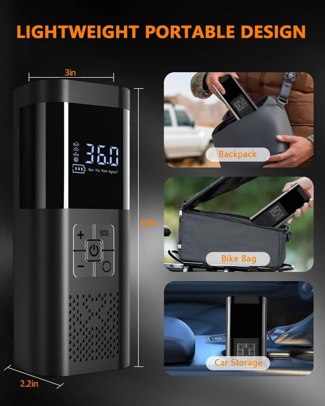 Thumbnail 5 de SERVOMASTER Tyre Inflator 150 PSI Portable Pump