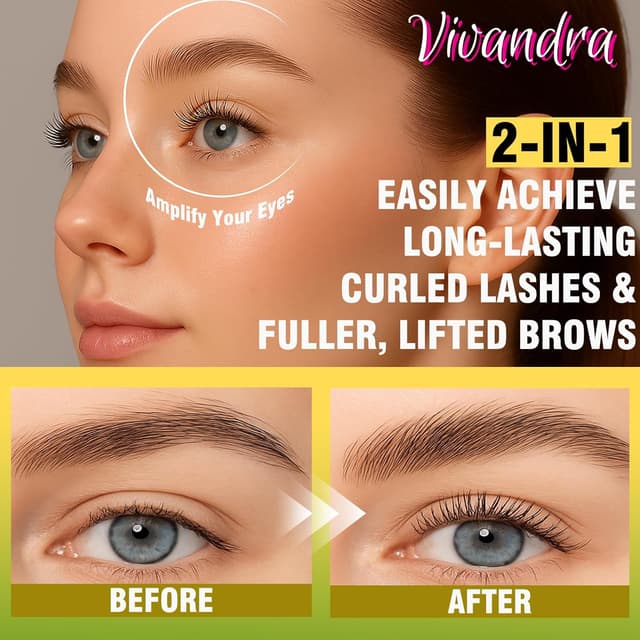 Detalle 2 de 2-IN-1 Wimpernlifting- & Augenbrauen-Lifting-Set für DIY-Lash Lifting & Brow Lifting (Salon-Ergebnis zu Hause)