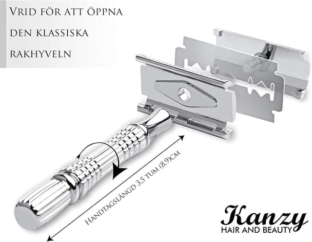 Detalle 2 de Kanzy Maquinilla Doble Filo con 10 Cuchillas 🚹🧔♀