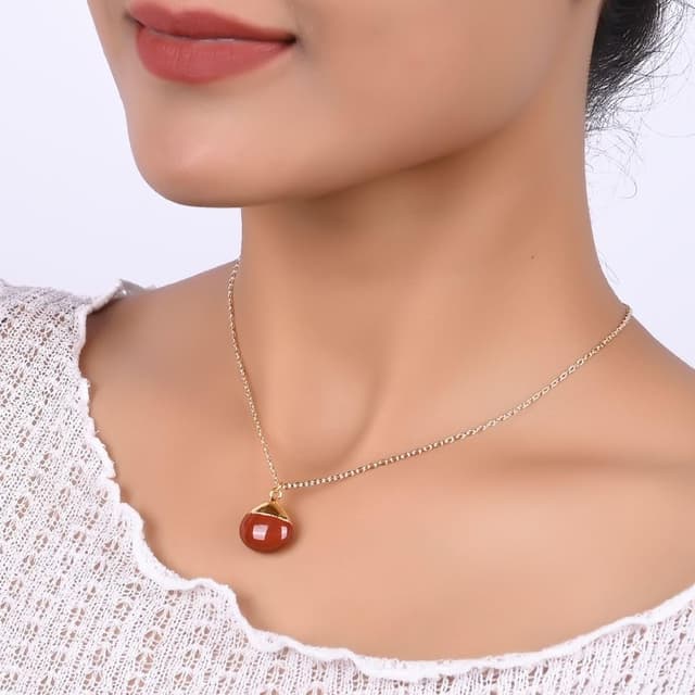 Thumbnail 2 de Gempires Purple Lepidolite Necklace Pear Pendant